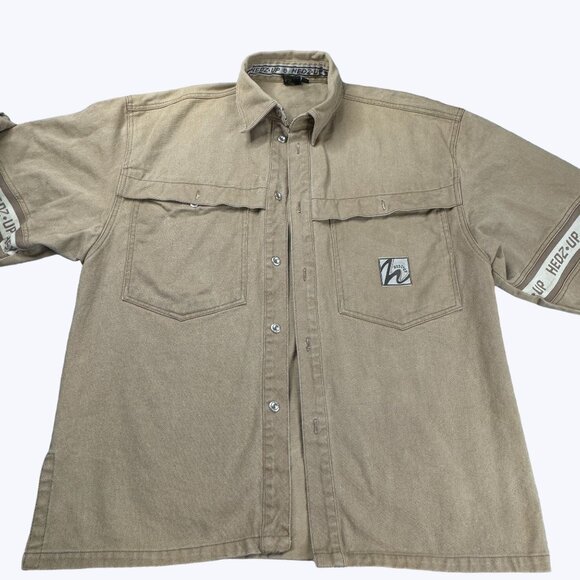 Hedz‎ Up Jacket Size Large Oversized Long Sleeve with pockets - Picture 8 of 12